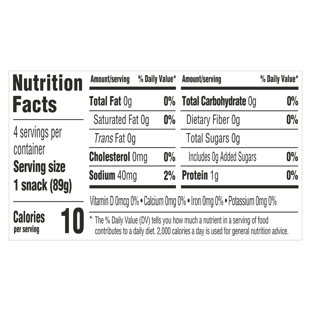 JellO Gelatin Snacks, Low Calorie, Zero Sugar, RaspberryNutritionFacts