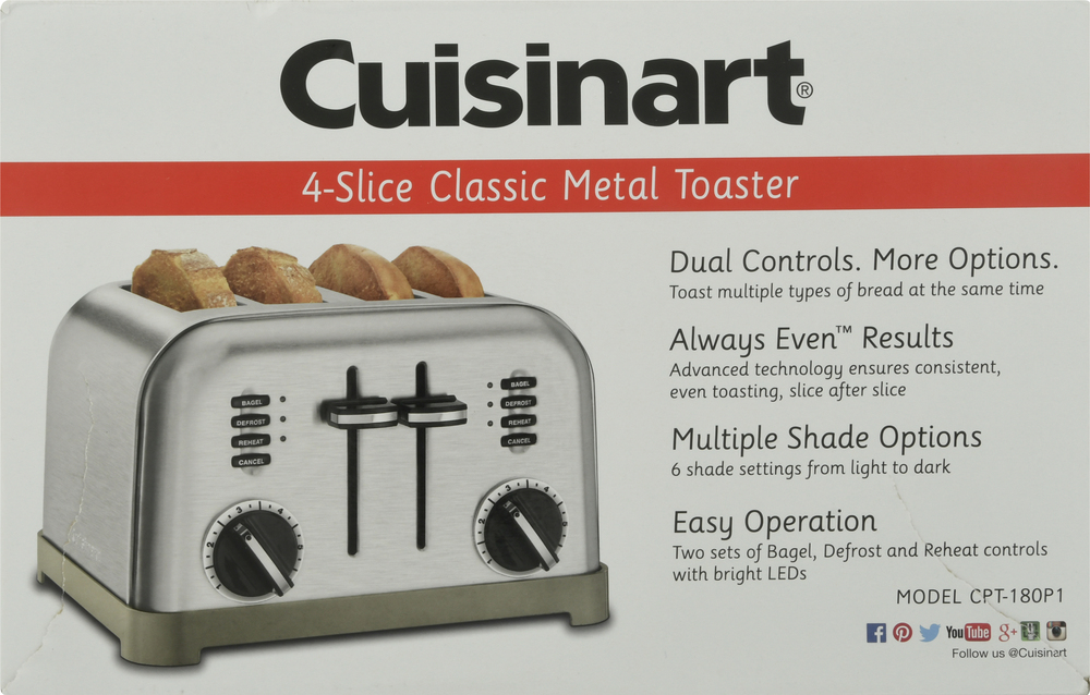 Cuisinart Toaster 4 Slice Classic Metal