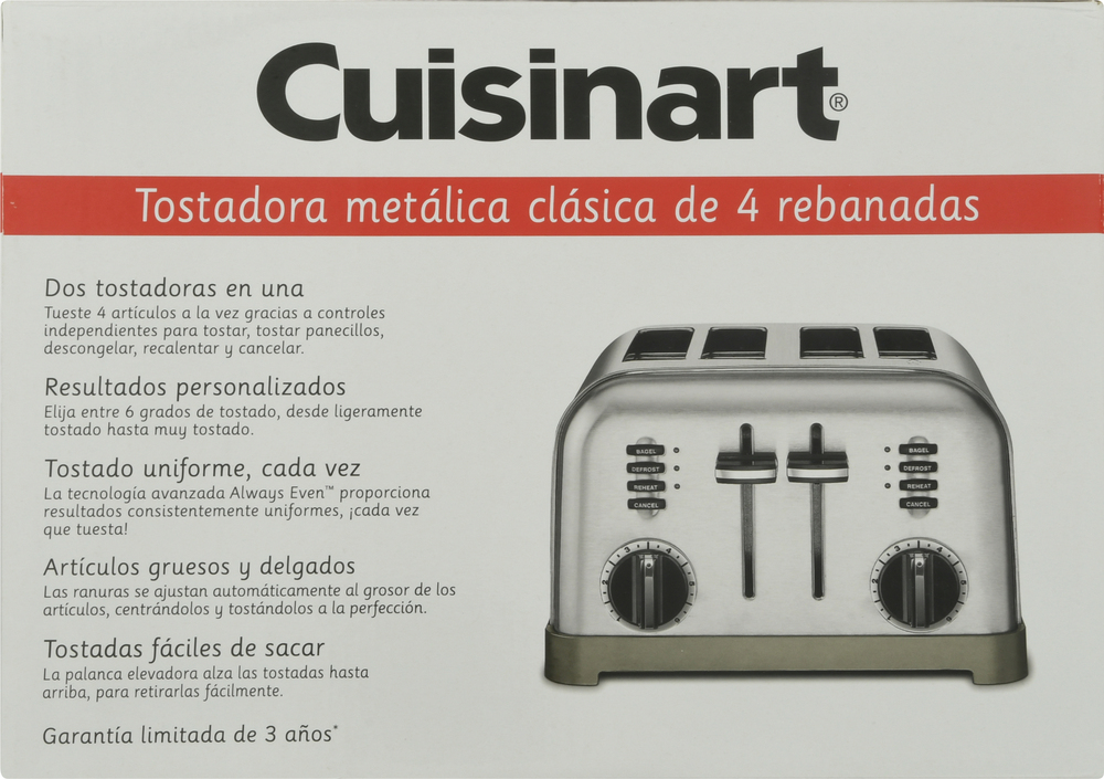 Cuisinart Toaster 4 Slice Classic Metal