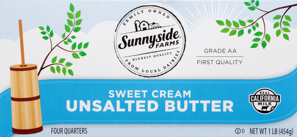 Sunnyside Farms - Sunnyside Farms, Unsalted Stick Butter (16 ounces)