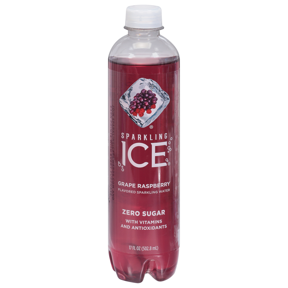 Sparkling Ice Sparkling Water, Zero Sugar, Grape Raspberry Flavored-Main