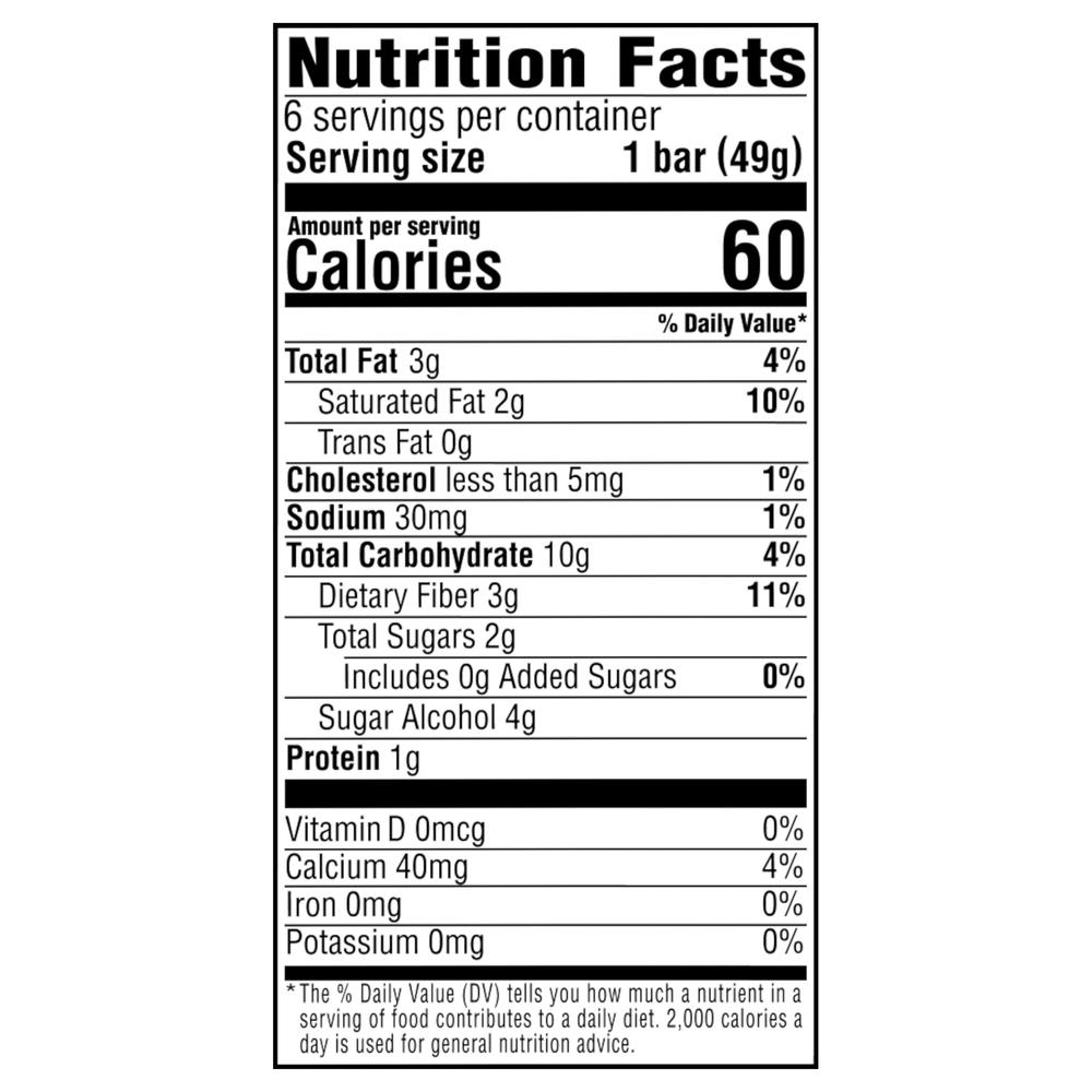 Breyers Carb Smart Frozen Dairy Dessert, Fudge BarsNutritionFacts