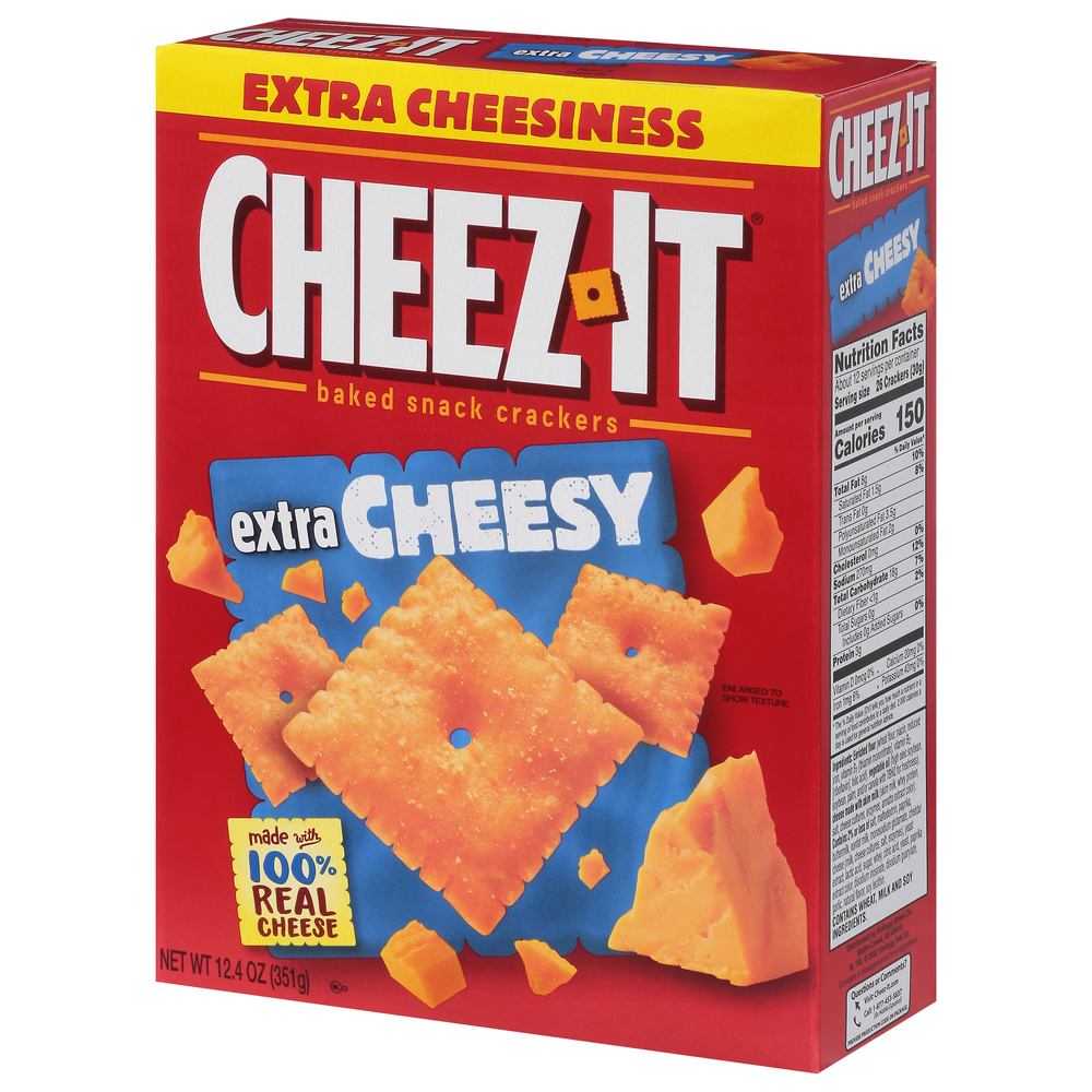 Cheez-It Extra Cheesy Classic Baked Snack Crackers Pantry Size
