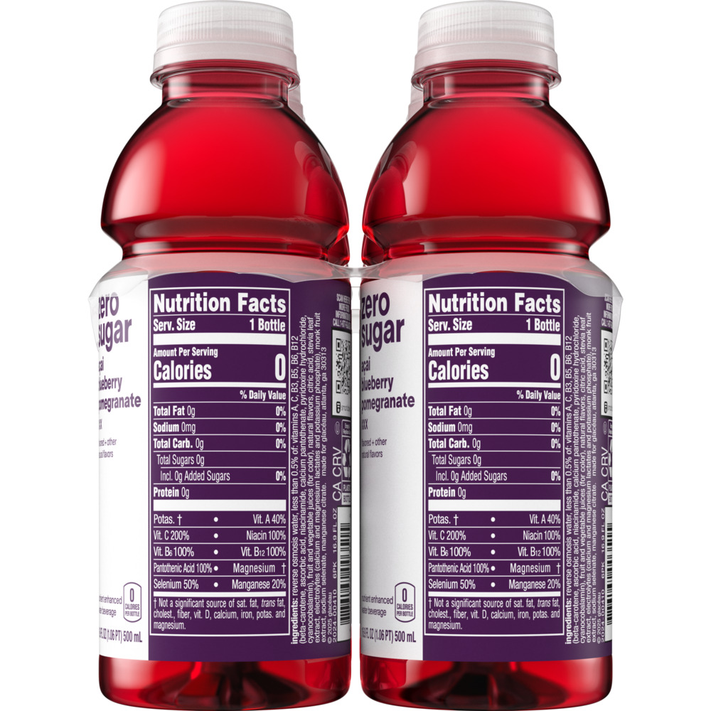 Vitamin Water Acai Blueberry Pomegranate Nutrition Facts