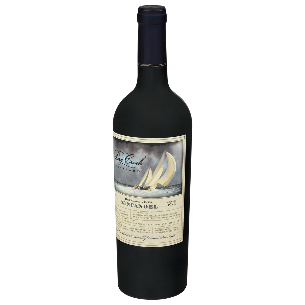 Dry Creek Vineyard Zinfandel, Heritage VinesFrontRightElevated