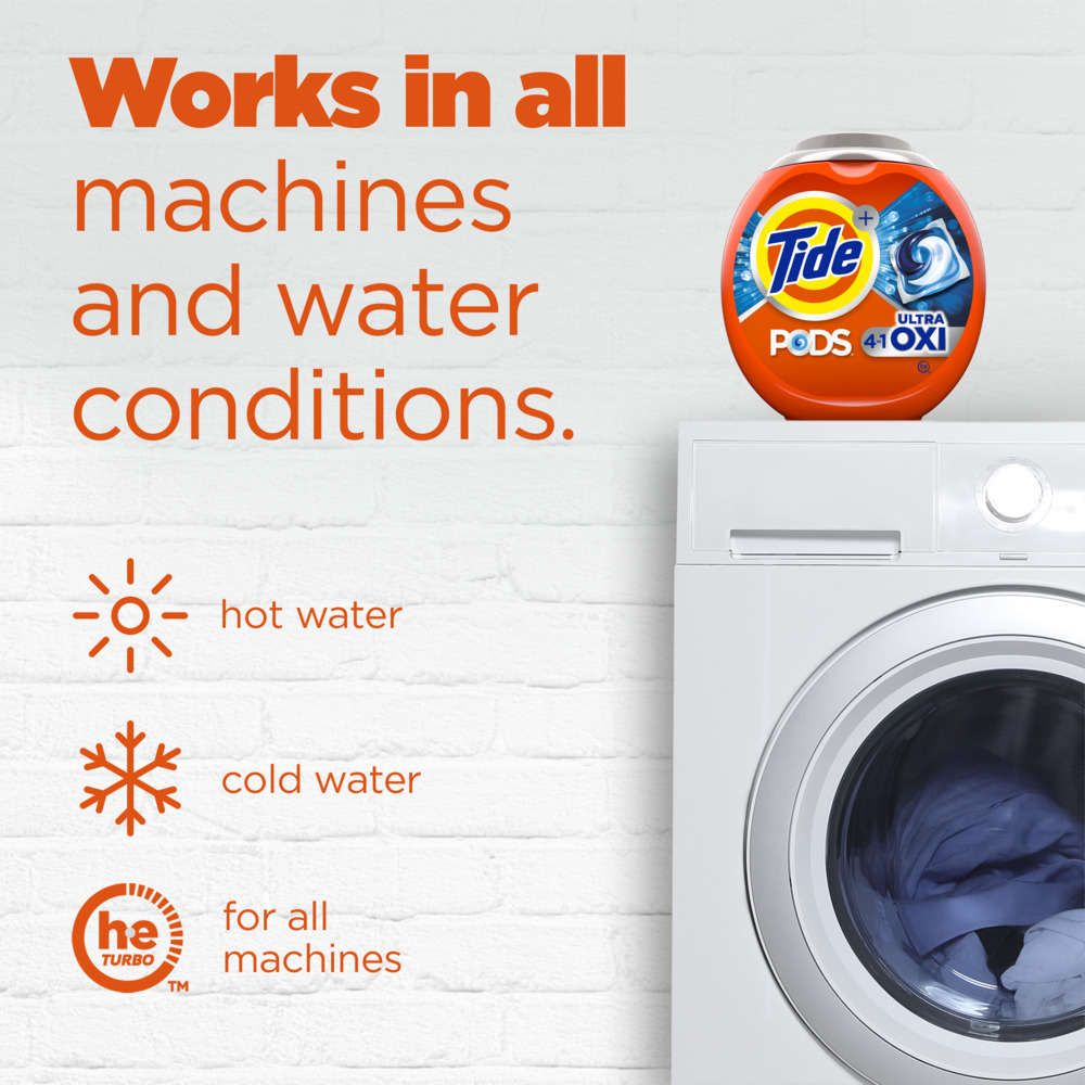 Tide Pods Detergent, Ultra Oxi, 4 in 1, CapsulesIngredients