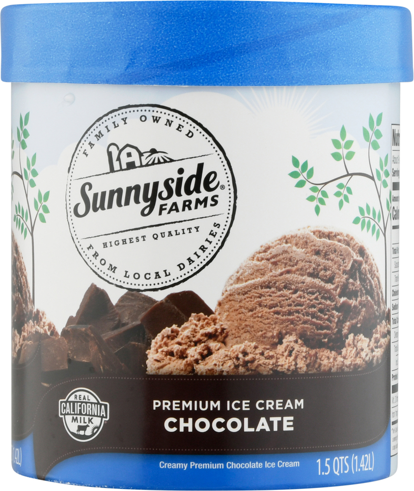 Sunnyside Farms Ice Cream, Premium, ChocolateMain