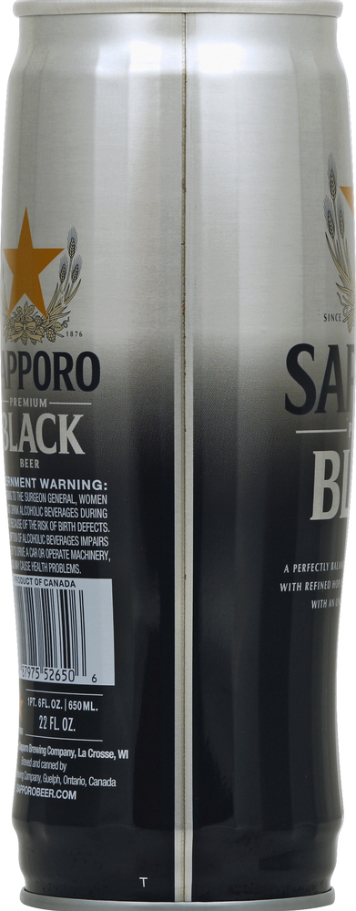 Sapporo Beer, Premium, Black