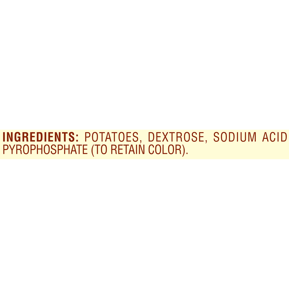 Ore Ida Diced Hash Brown PotatoesIngredients