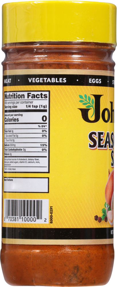 Johnny's Seasoning Salt – No MSG – 42 Oz (2.62 Lb) – 10003
