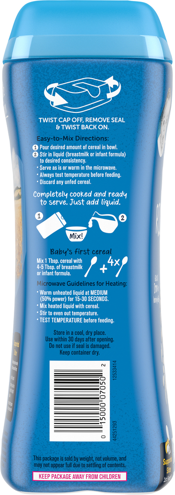 Gerber rice hot sale cereal directions