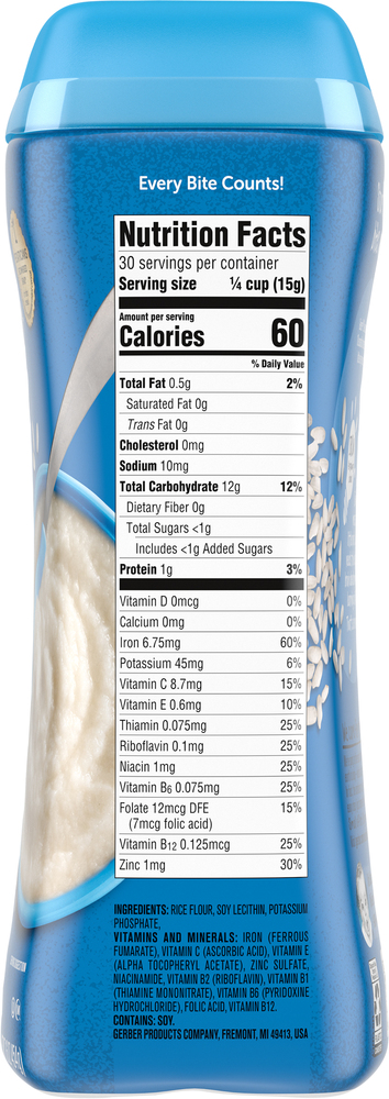 Supported sitter cereal top