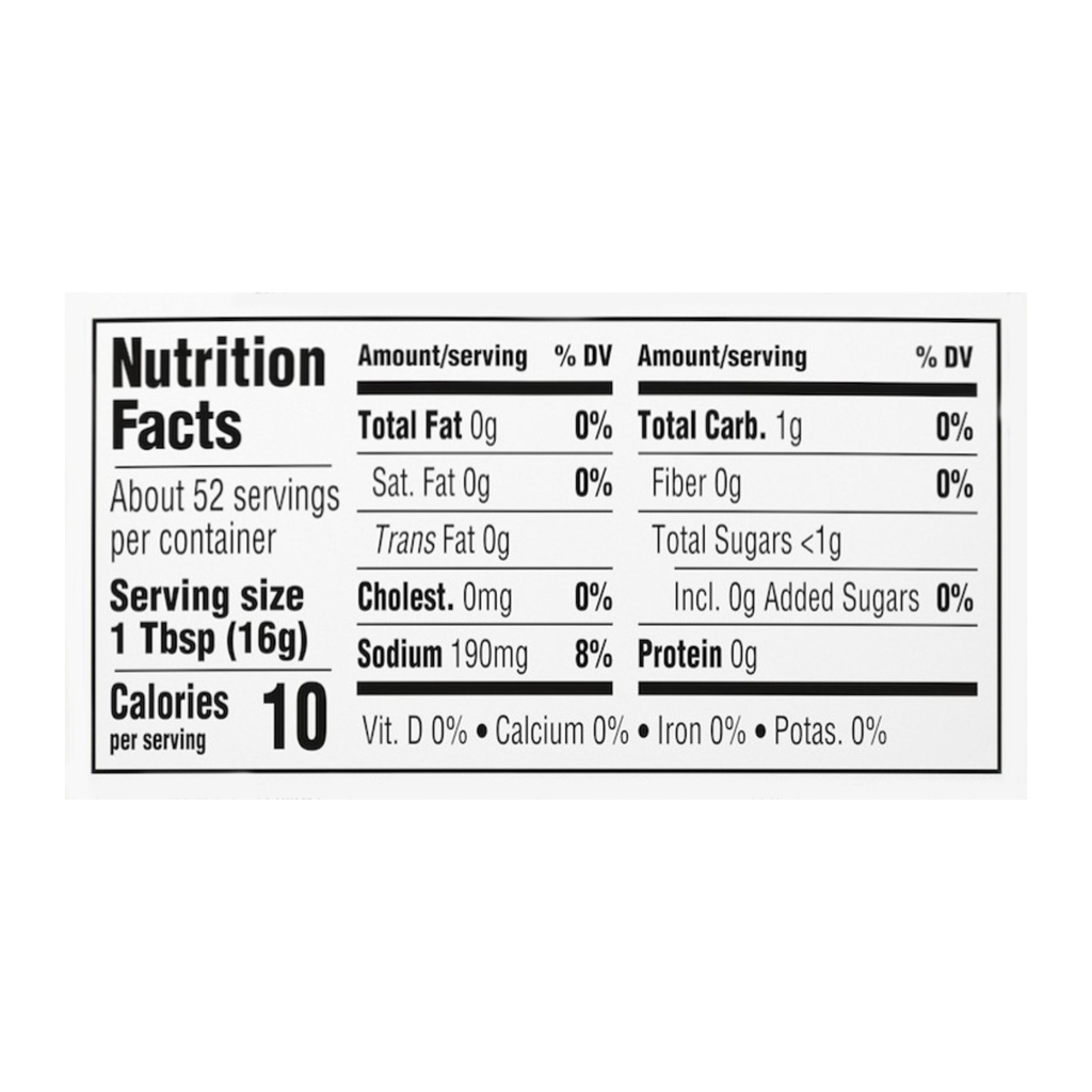 Heinz Tomato Ketchup, No Added Sugar-Nutrition-Facts