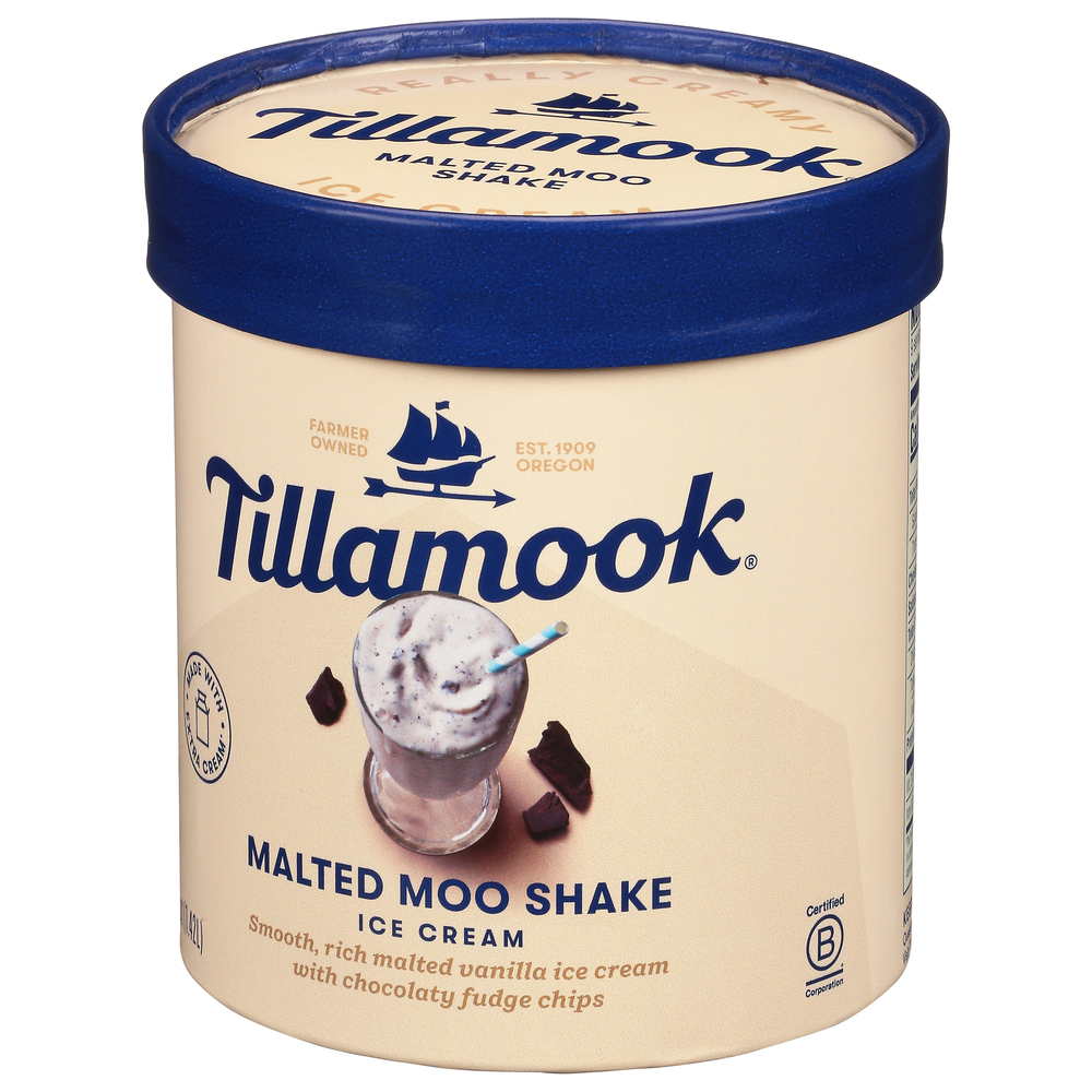 Tillamook Ice Cream, Malted Moo ShakeFrontRightElevated