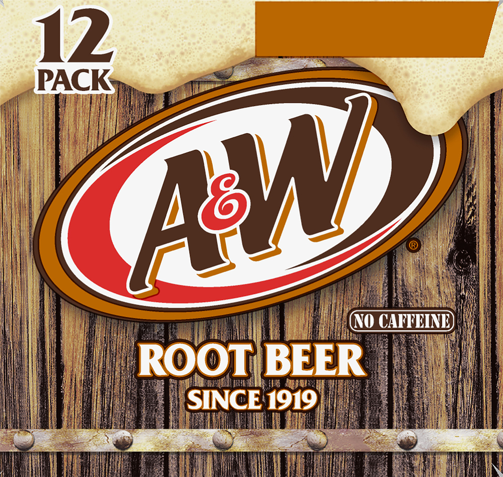 安い購入 Root Caffeine, No Soda, A&W Beer, Pack 12 ソフトドリンク