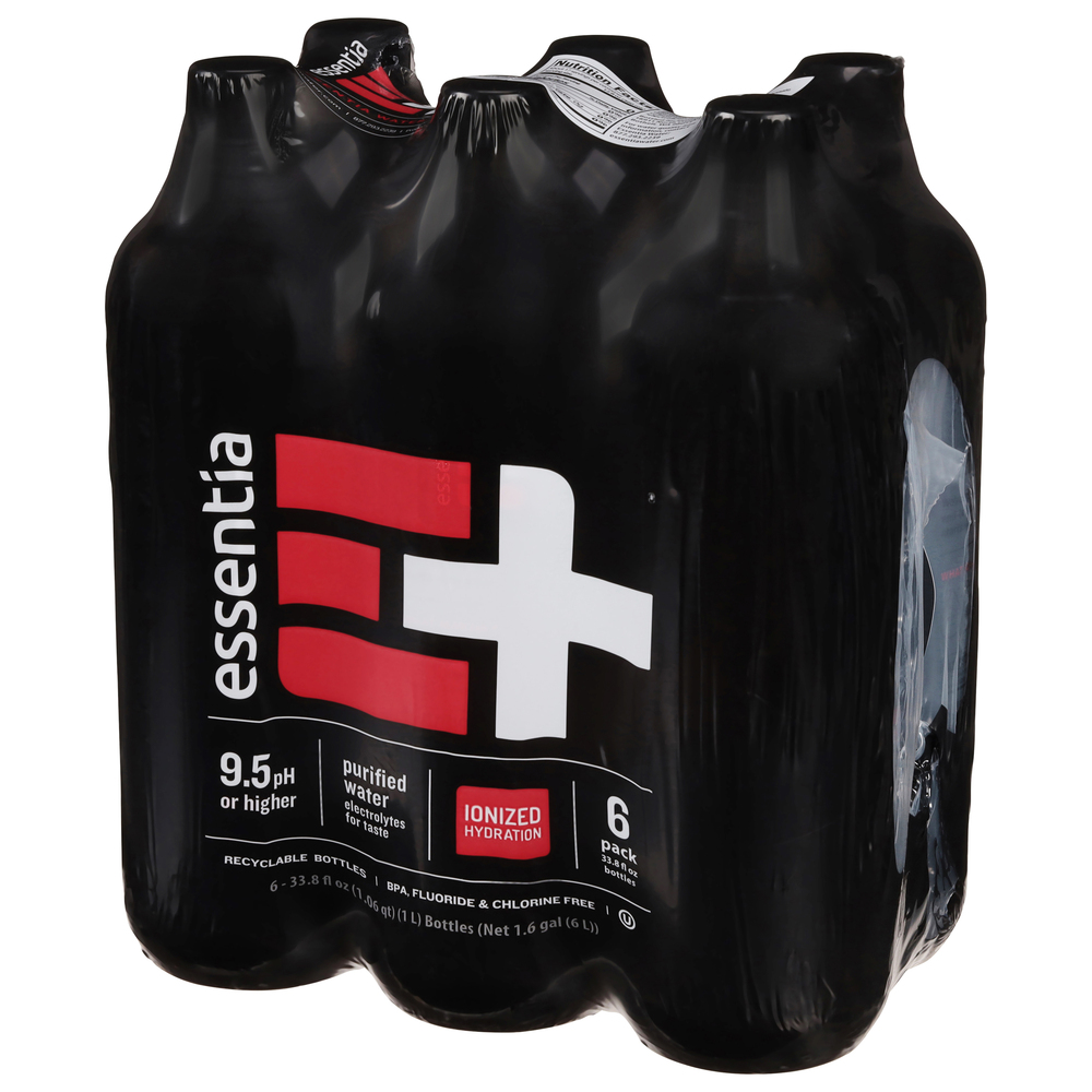Essentia Purified Water, 6 Pack