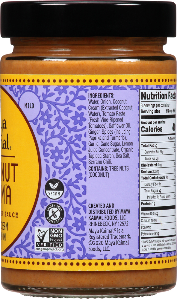 Maya Kaimal Indian Simmer Sauce, Coconut Korma, MildPlanogramRight