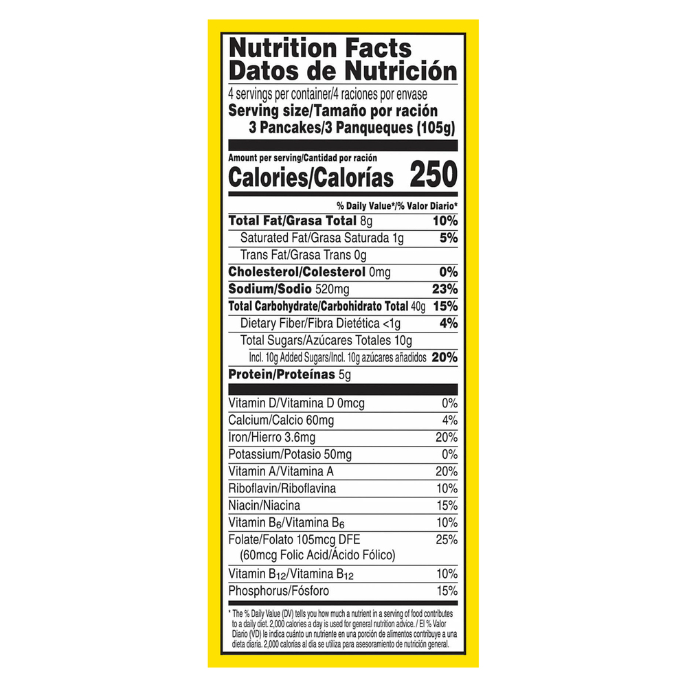 Eggo Pancakes, Buttermilk-Nutrition-Facts