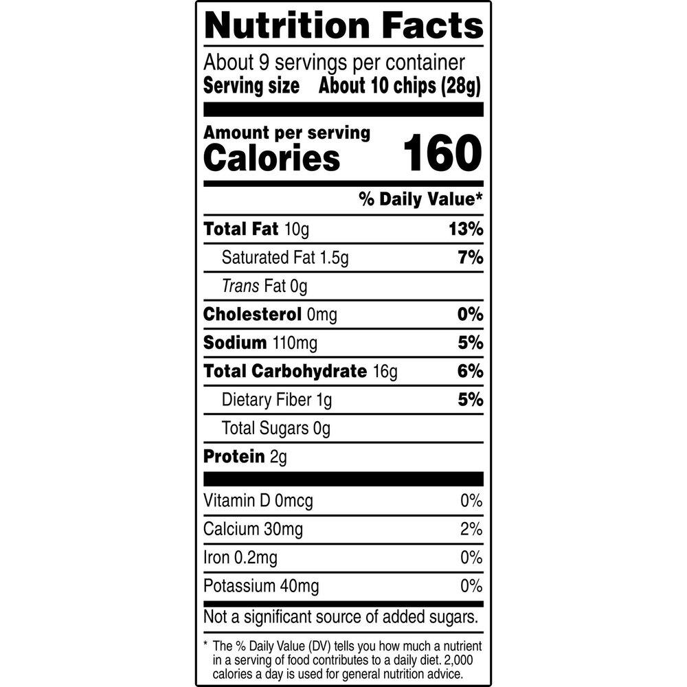 Fritos Scoops! Corn Chips 9.25 OzNutritionFacts