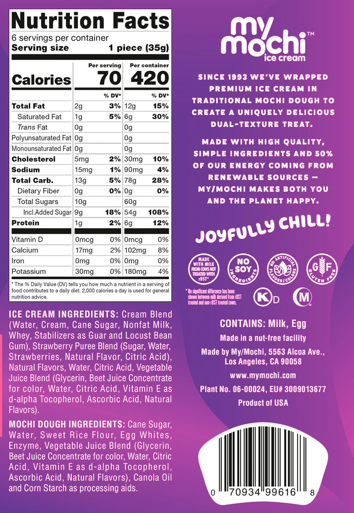 My/Mochi Ice Cream, Strawberry