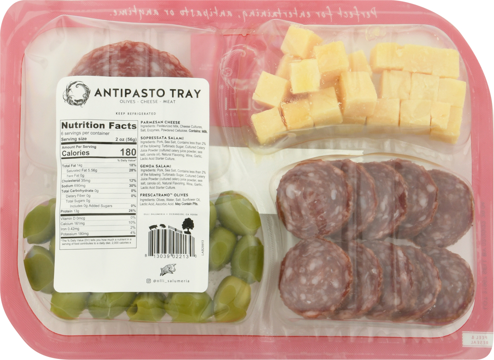 Olli Salumeria Antipasto, Parmesan Cheese, Genoa Salami, Sopressata ...