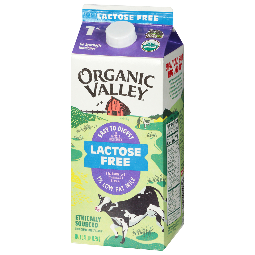 Organic Valley Milk, Low Fat, Lactose Free