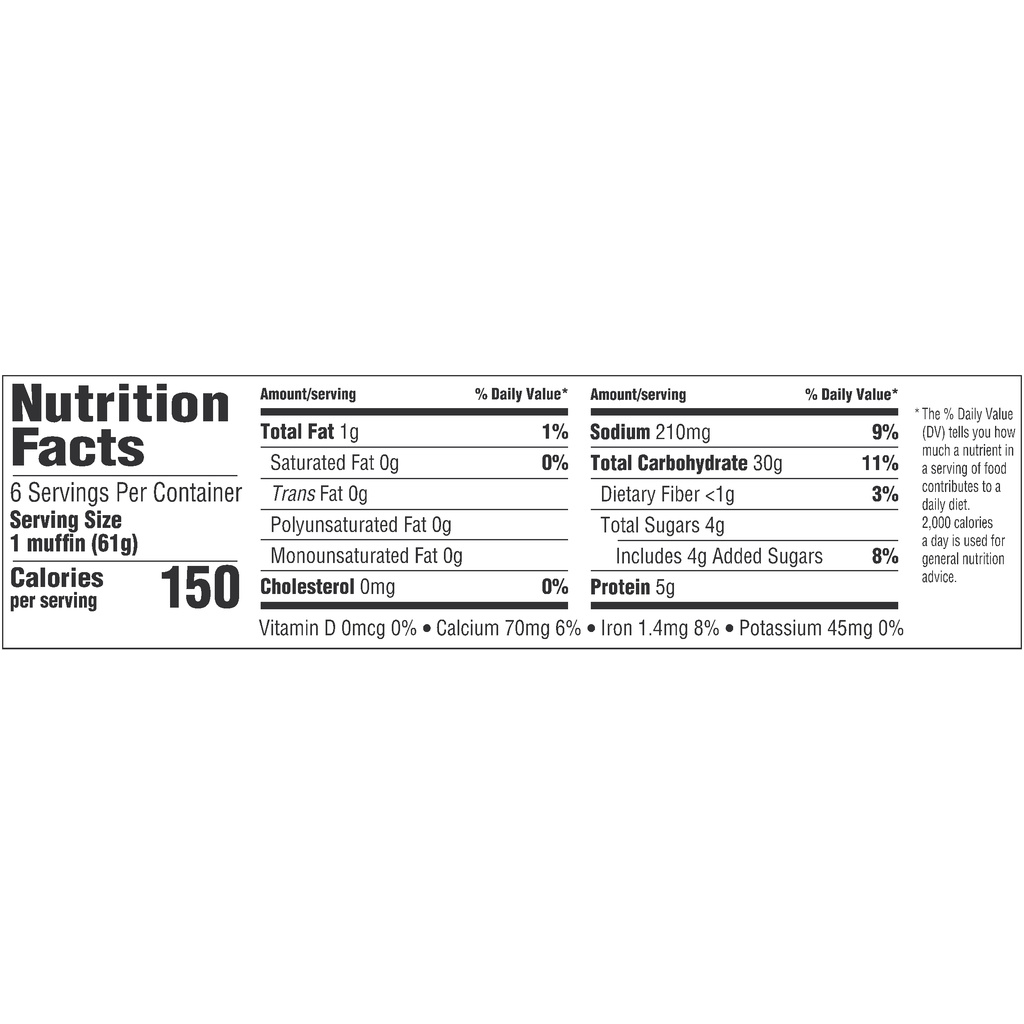 Thomas' English Muffins, Maple French ToastNutritionFacts