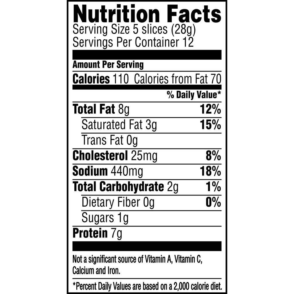 Gallo Deli Thin Sliced All Natural Uncured Salami, 12 oz.NutritionFacts