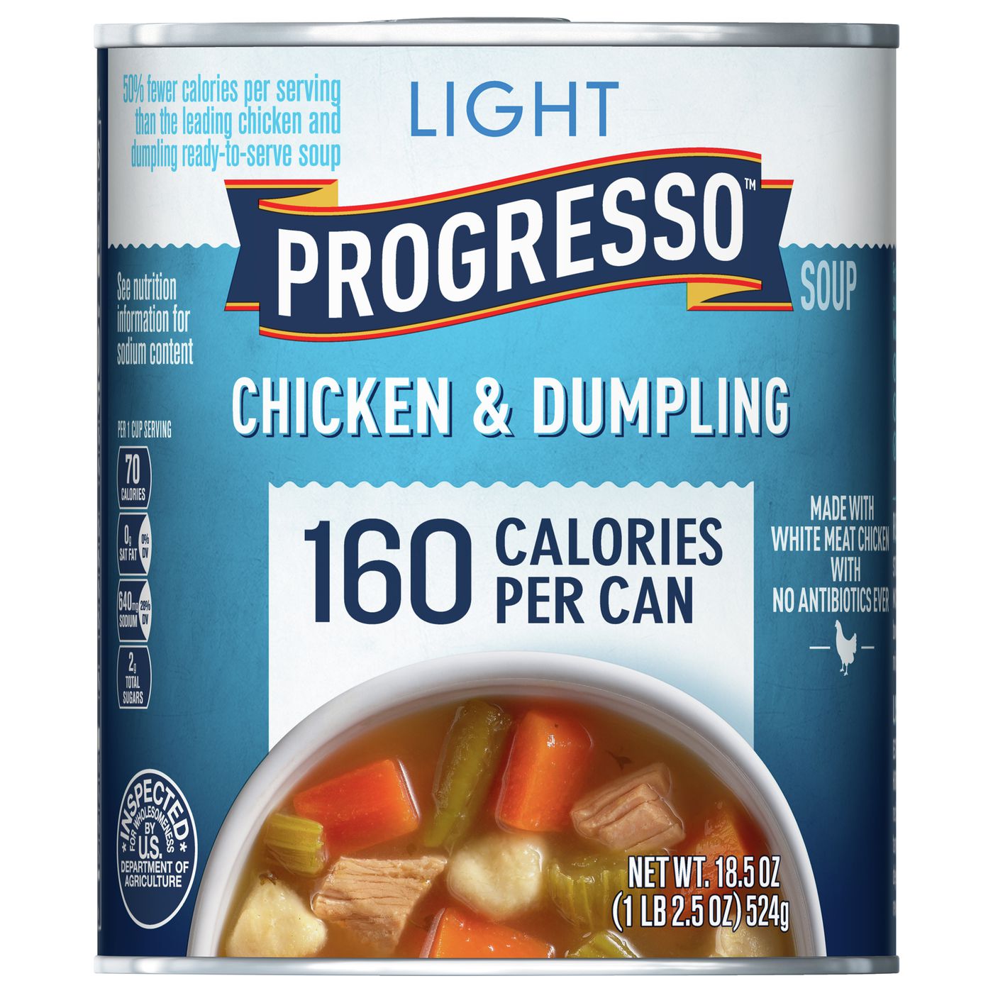 Progresso Soup, Chicken & Dumpling, Light