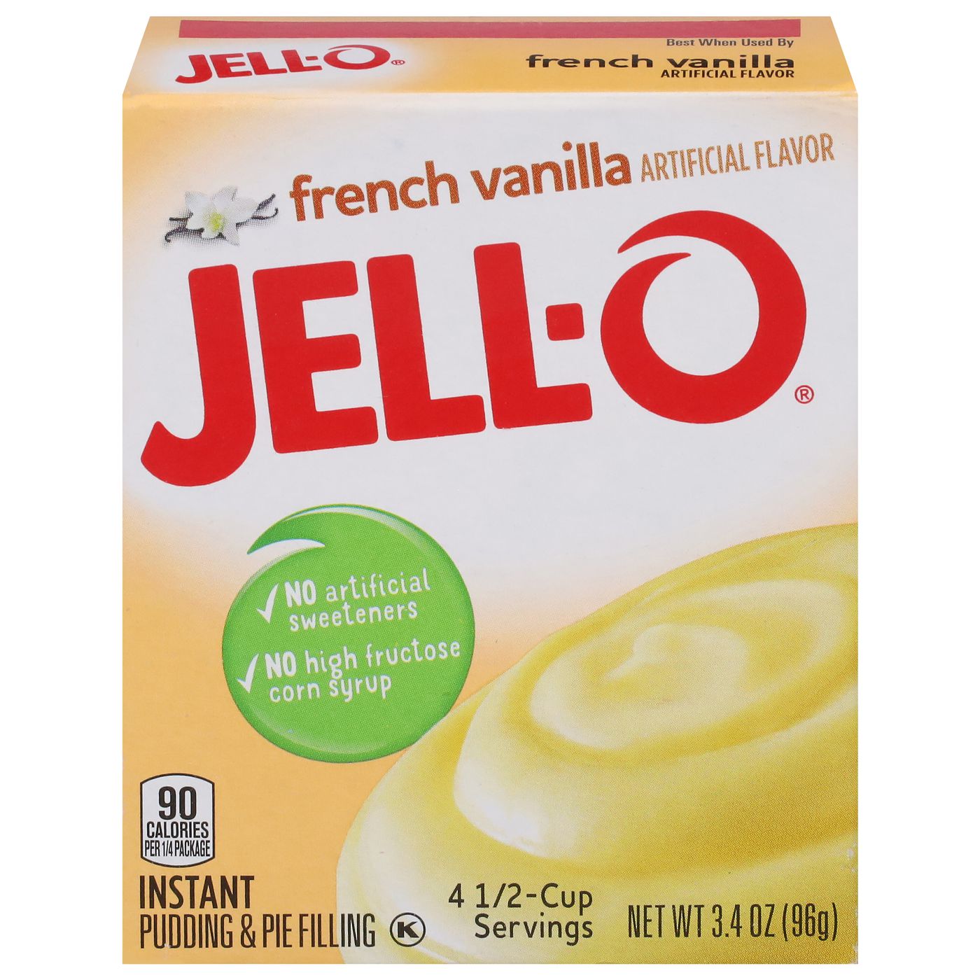 JellO Pudding & Pie Filling, French Vanilla, InstantMain
