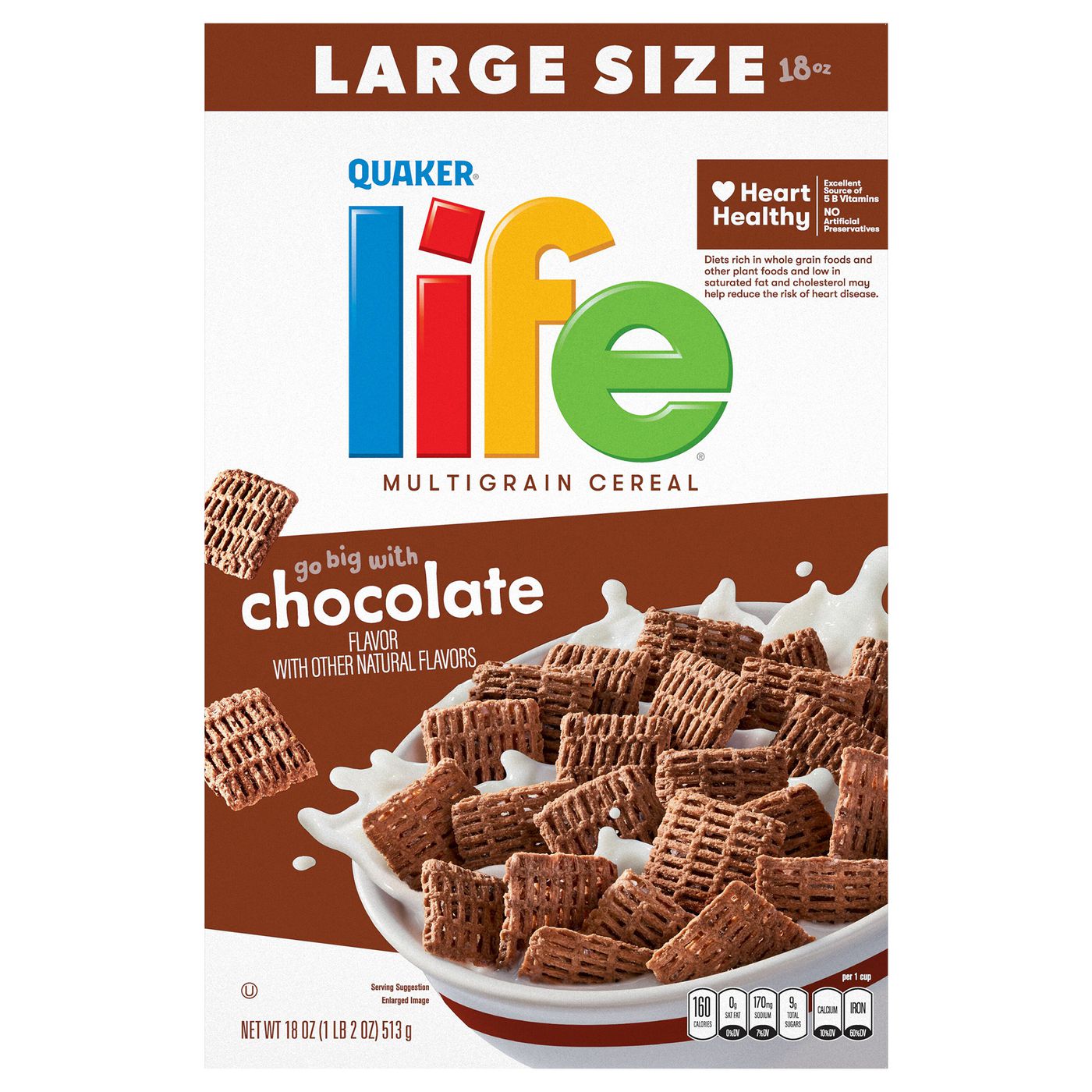 Life Cereal, Multigrain, Chocolate Flavor, Large Size-Main