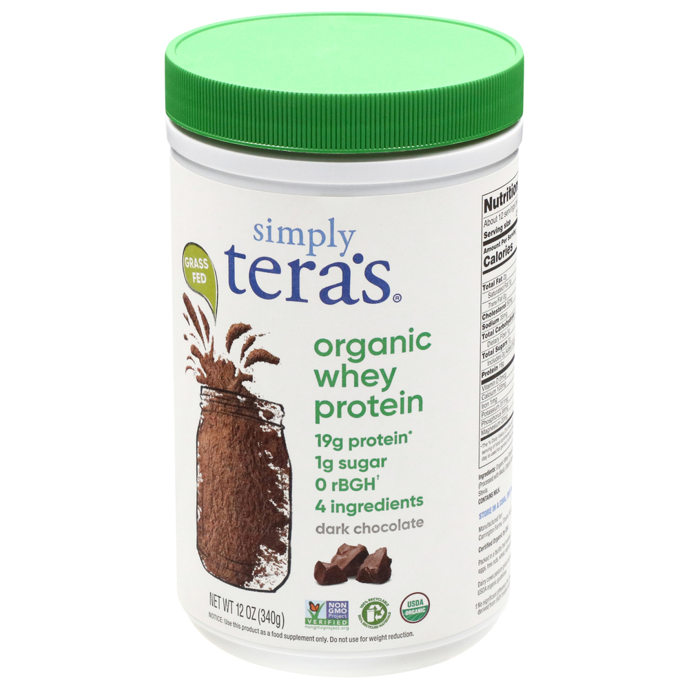 Simply Tera's Organic Dark Chocolate Whey Protein Simply Tera's Organic Dark Chocolate Whey Protein
