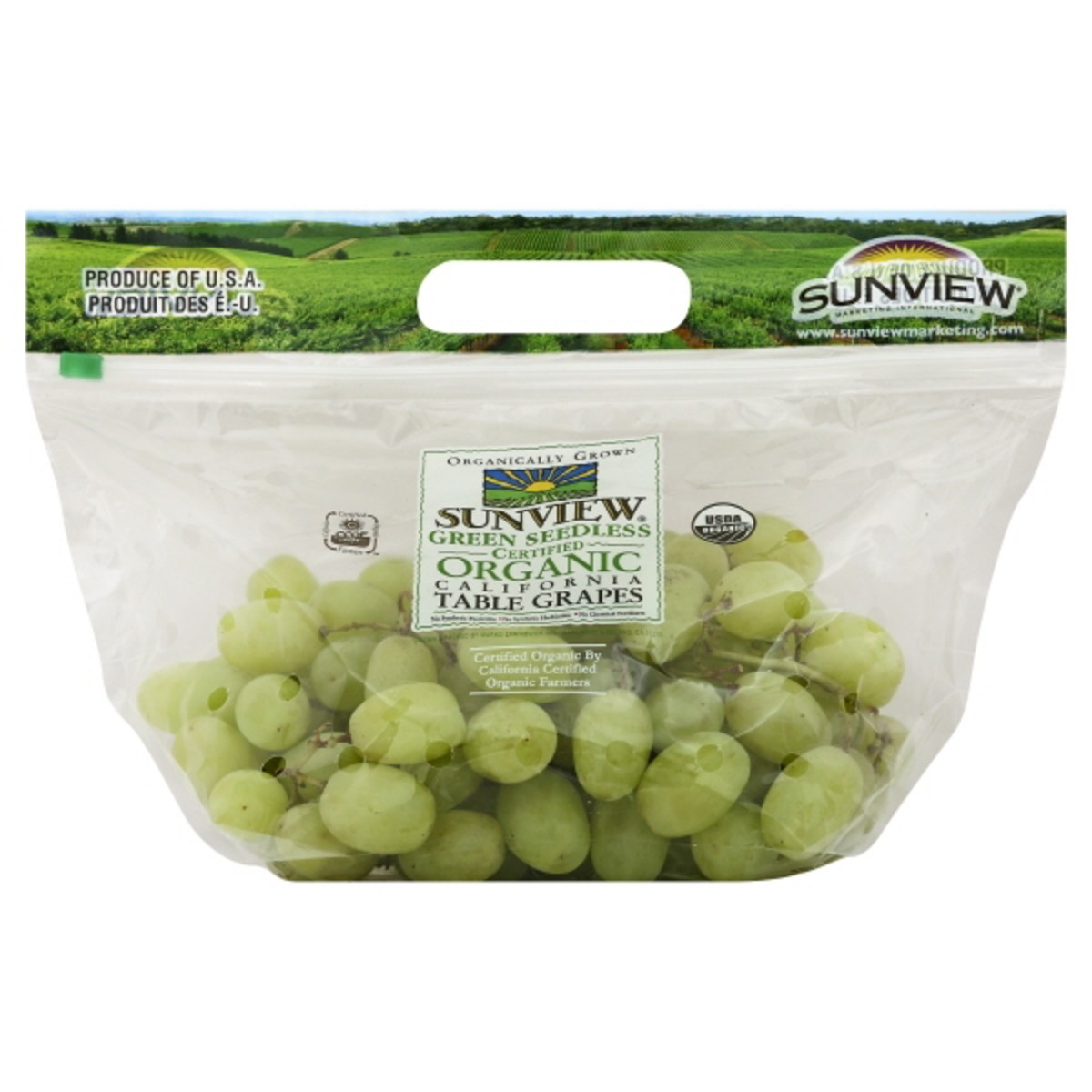 Organic Green Seedless Grapes-Main