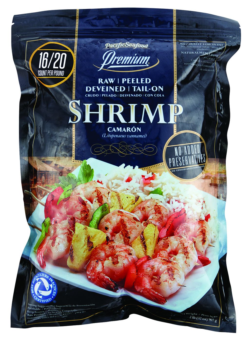 Farm 21/25 PD Shrimp Cleaned - Jumbo | JR Seafood