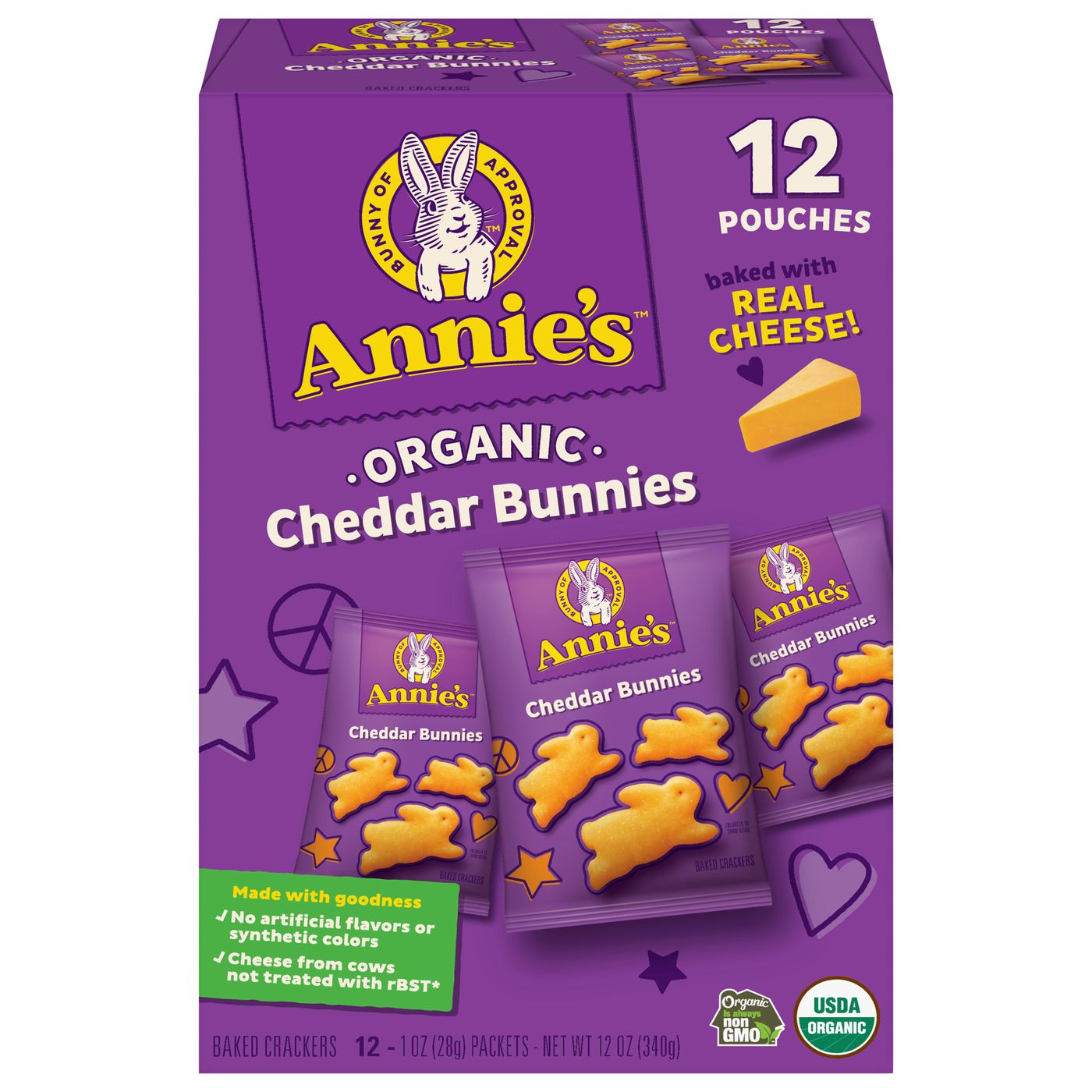 Annie's Cheddar Bunnies Original Baked Crackers