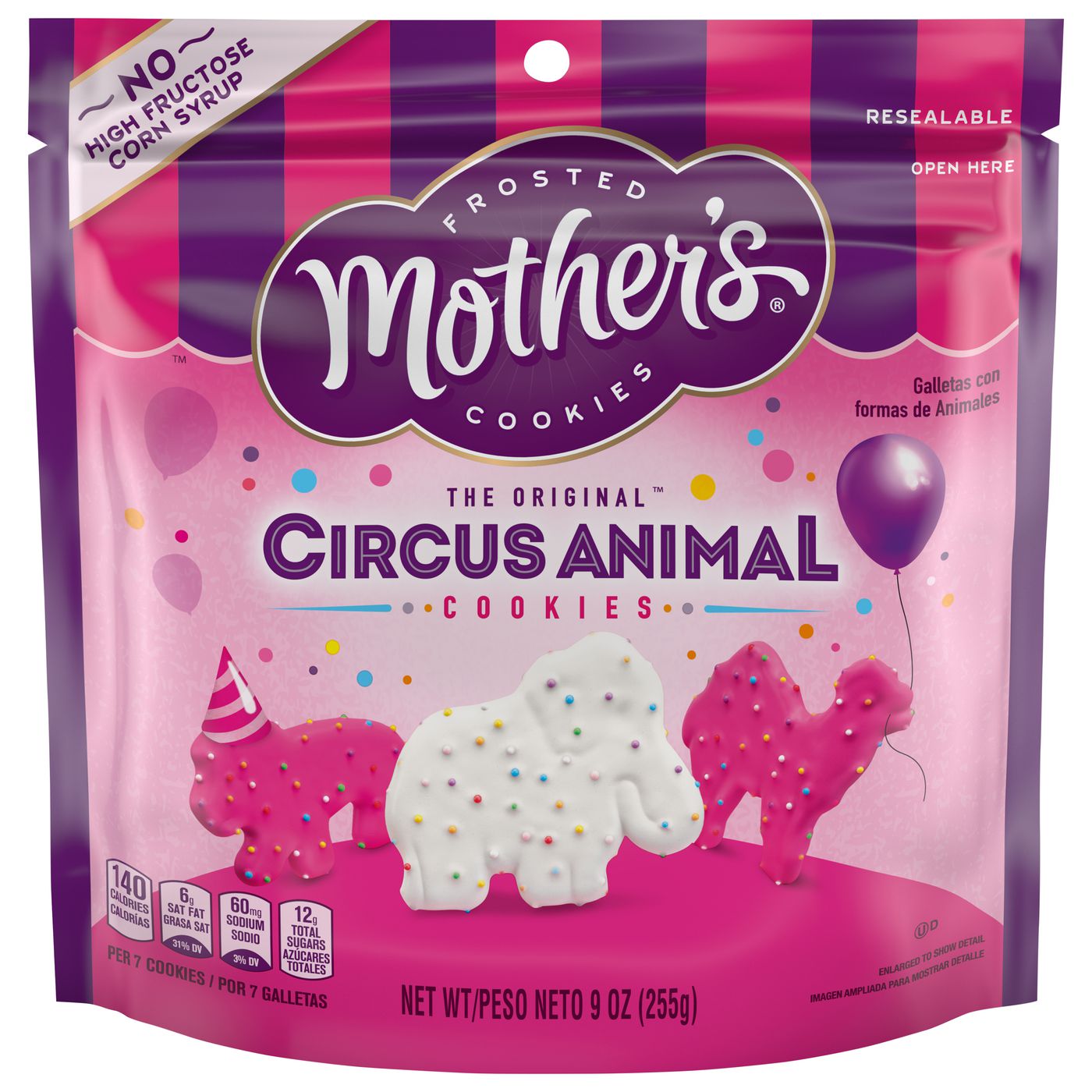 Mother's Cookies, Frosted, Circus Animal