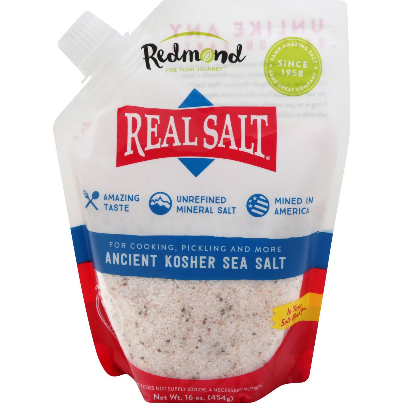 Redmond Real Salt Sea Salt, Ancient Kosher-Main