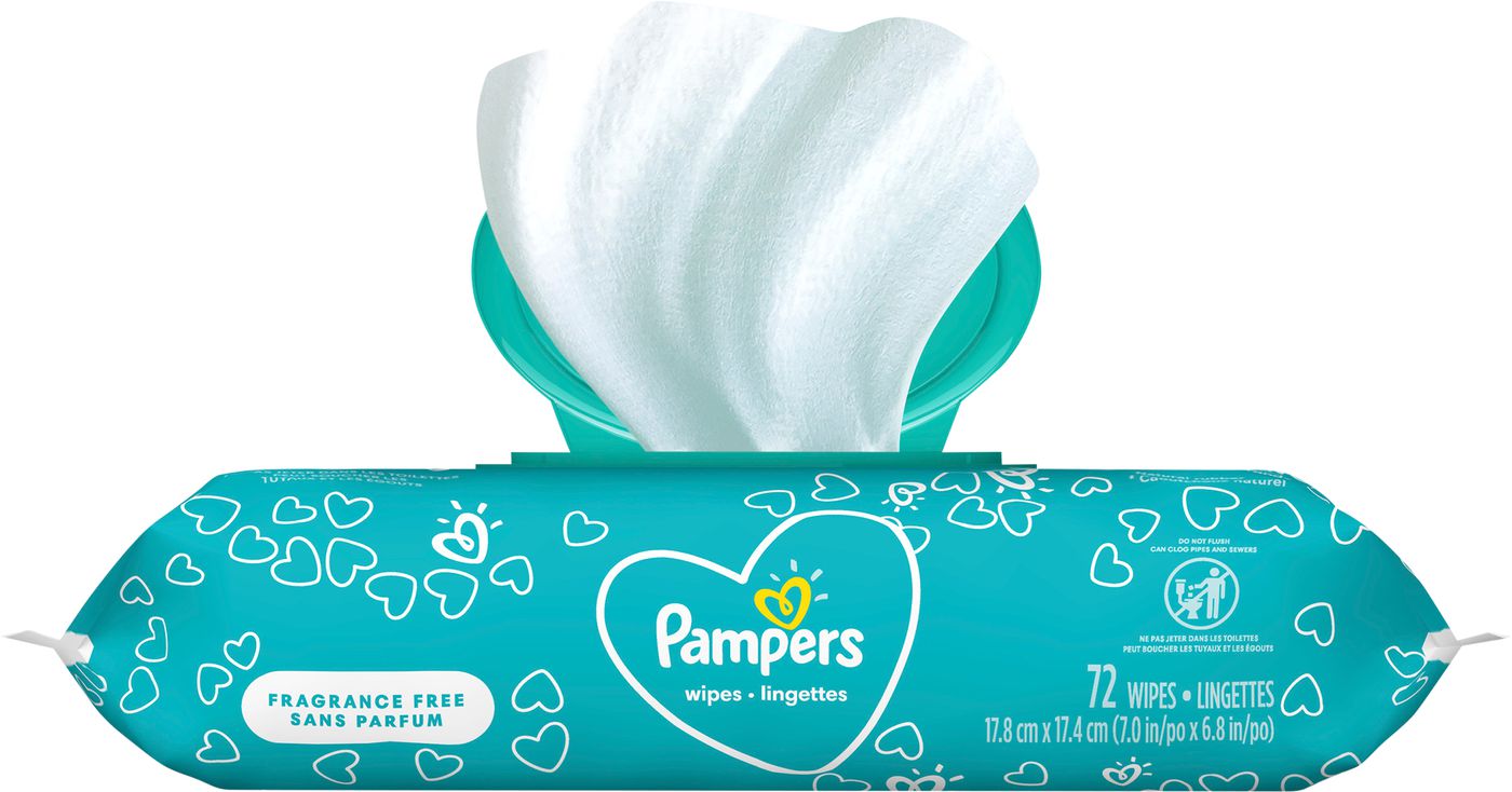 Pampers Baby Clean Wipes Fragrance Free 1X Pop-Top-Main