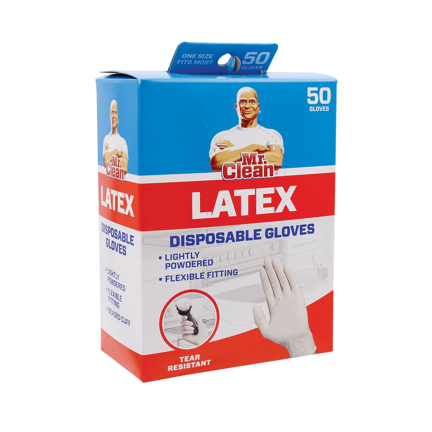 MR. CLEAN LATEX DISPOSABLE GLOVES