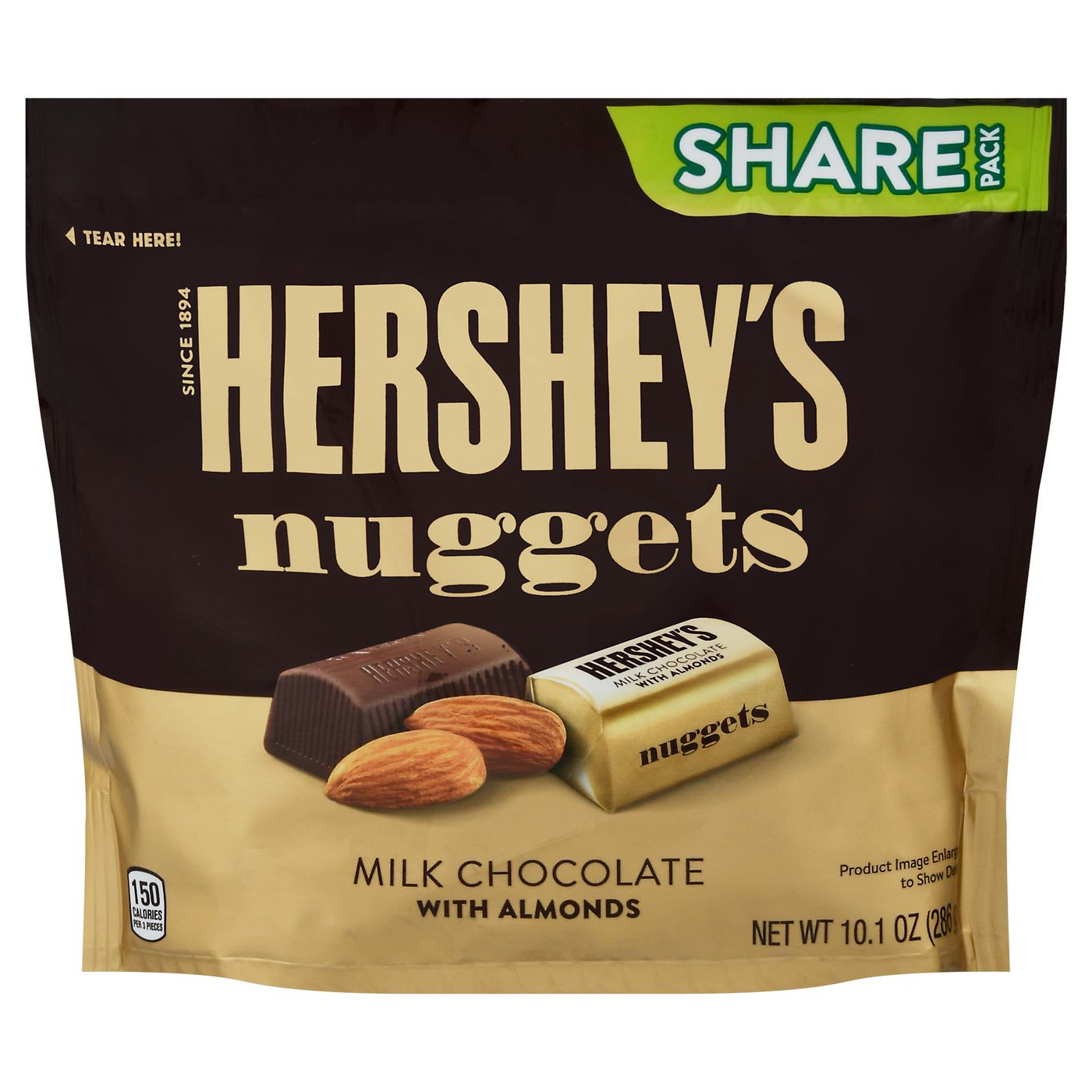 Hershey s Nuggets Milk Chocolate With Almonds Share Pack Main Hershey s nuggets milk chocolate with almonds share pack main