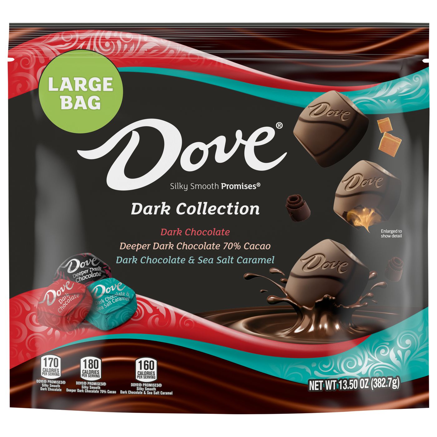 Dove Silky Smooth Promises Dark Chocolate Dark Collection Large Bag