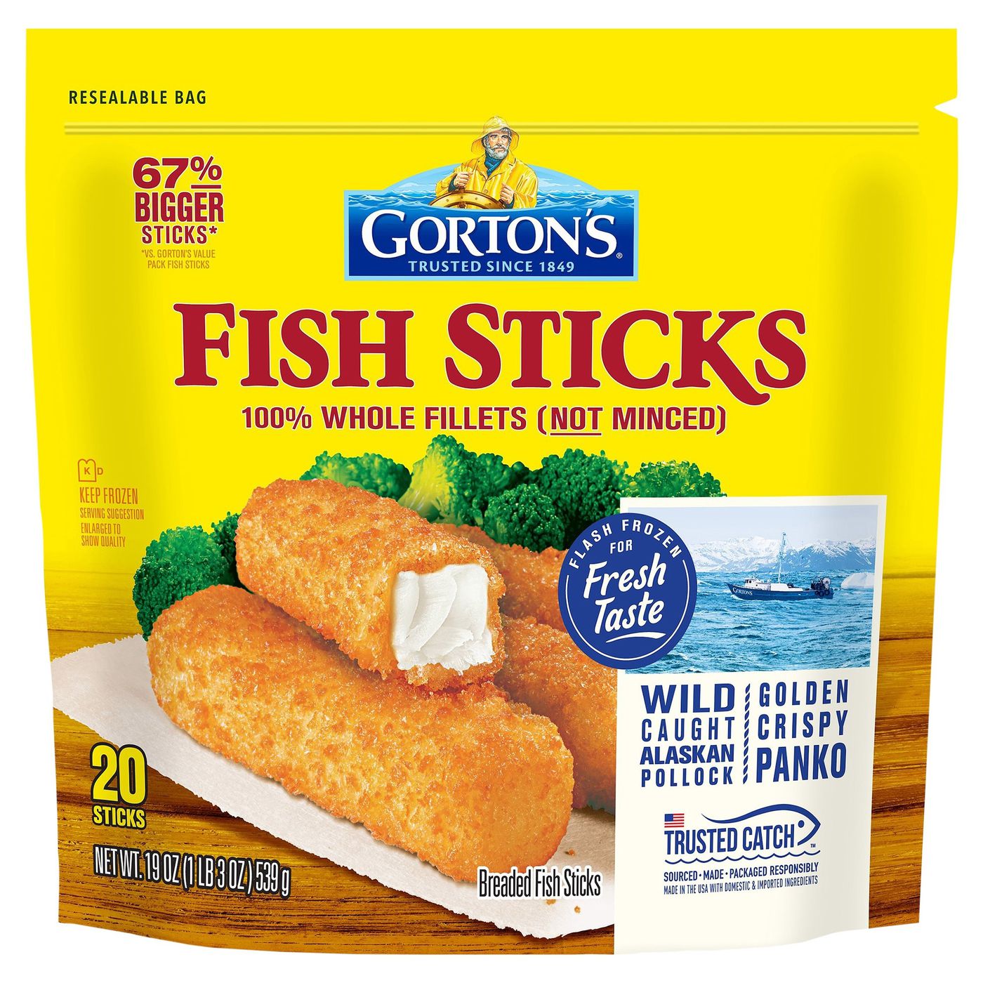 Gorton's Fish Sticks, Breaded-Main