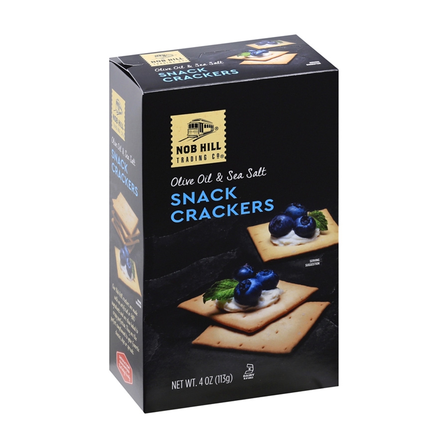 Nob Hill Trading Co. Olive Oil & Sea Salt Snack Crackers