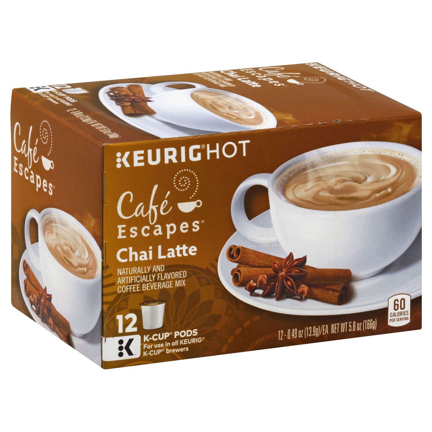 Cafe Escapes Coffee Beverage Mix Cafe Mocha K Cup Pods