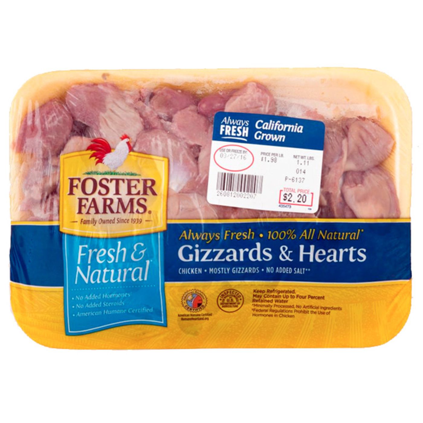 Foster Farms Chicken Gizzards And HeartsMain