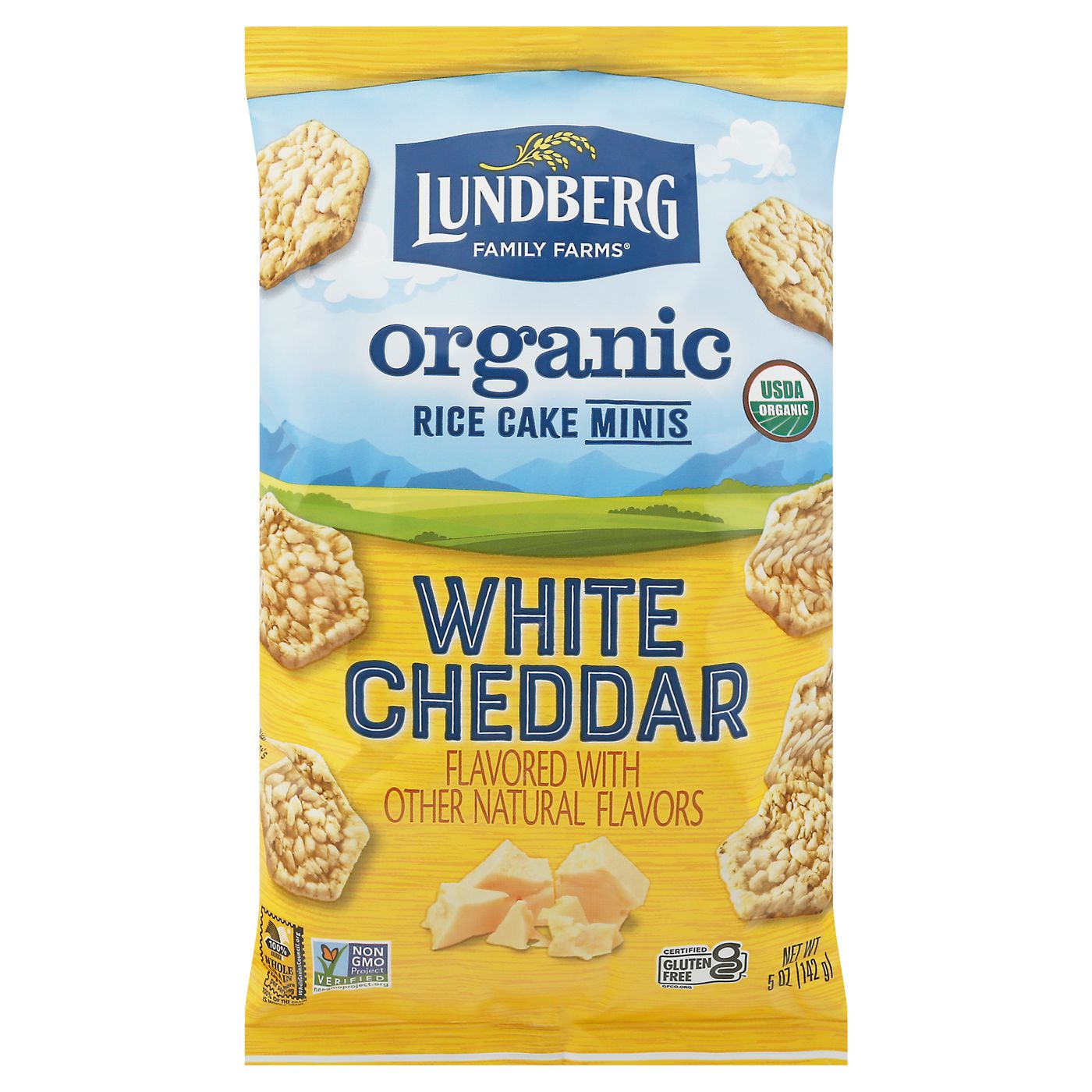 Lundberg Rice Cake, Organic, White Cheddar, MinisMain