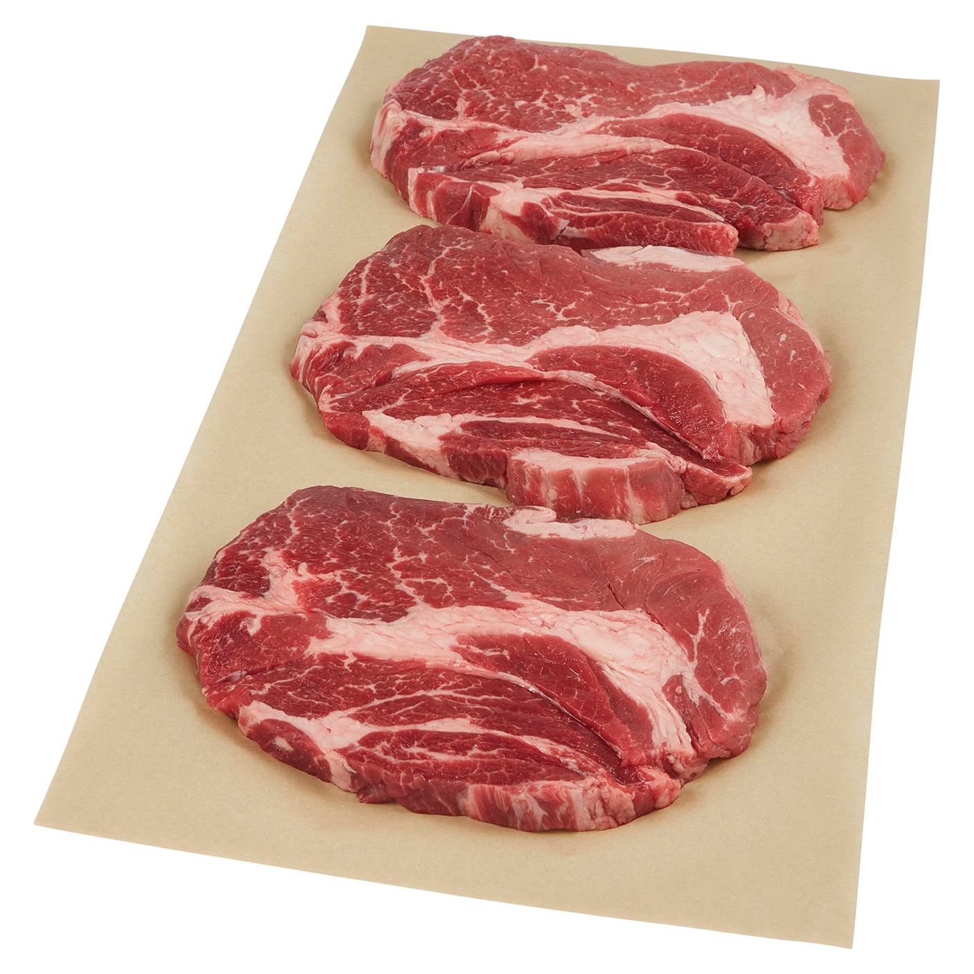 Beef Chuck Steak Large Pack, 3 Steaks or MoreMain