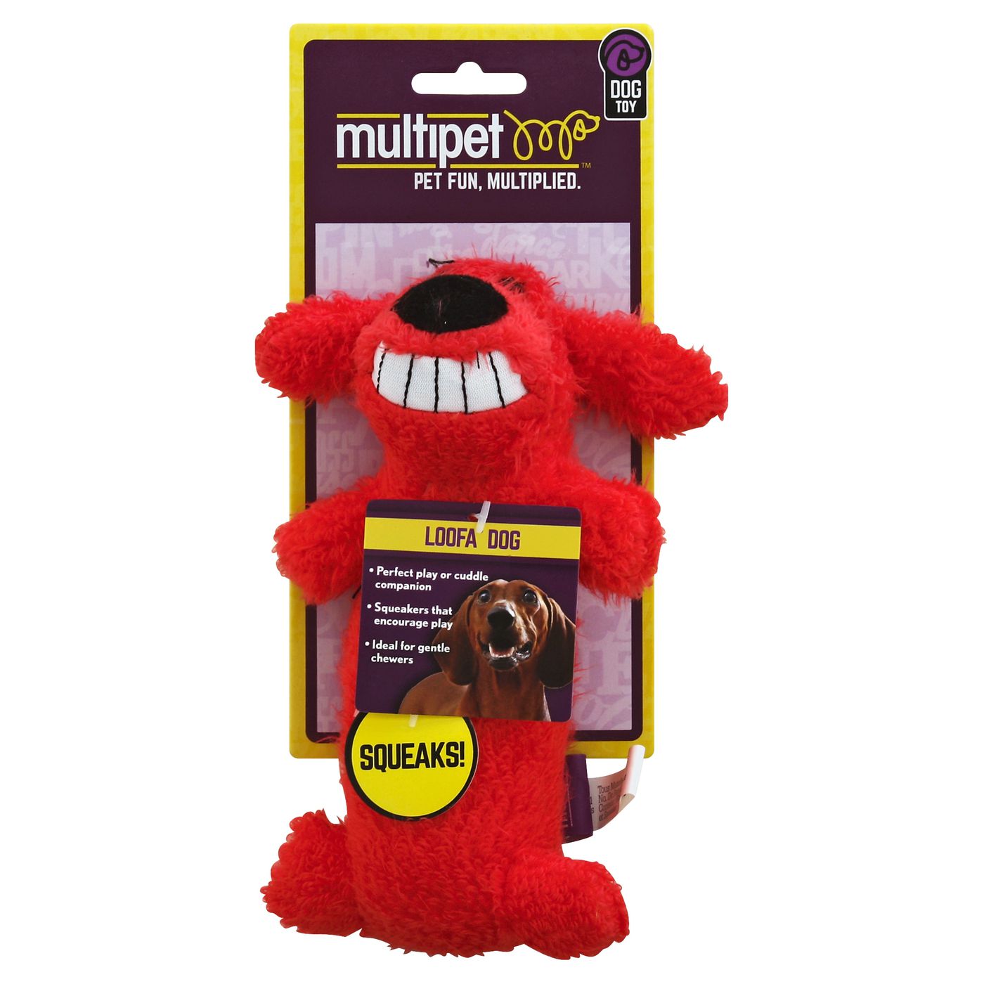 Multipet Dog Toy Loofa Dog Small