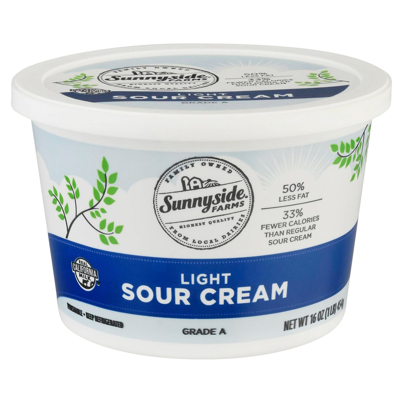 Sunnyside Farms Sour Cream, LightMain