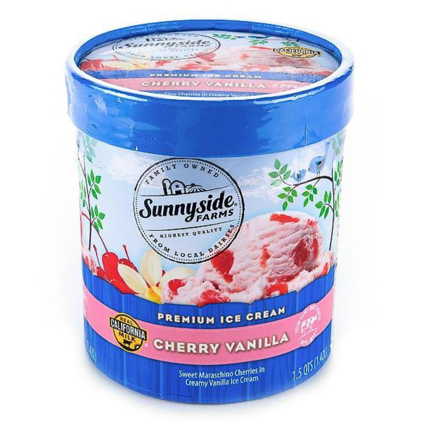 Sunnyside Farms Ice Cream, Premium, Cherry VanillaMain
